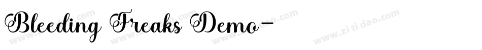 Bleeding Freaks Demo字体转换
